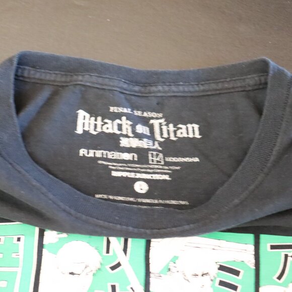Attack on Titan Green Tee – Size L. Anime. Graphic. Kodanasha. Fandom. Comic - Picture 4 of 4